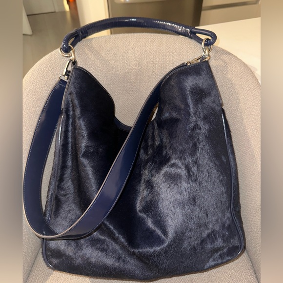 STAUD Perry Calf Hair Slouchy Hobo Tote - Picture 5 of 6